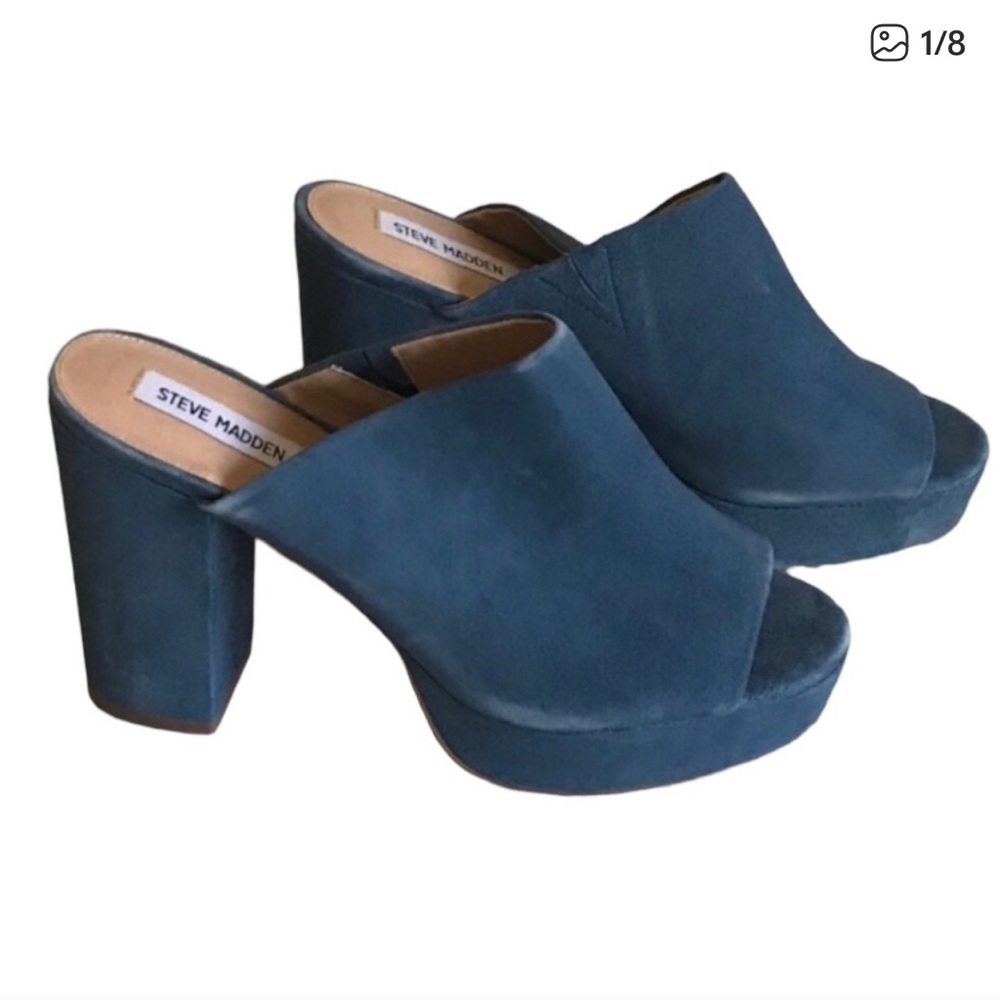 Steve Madden navy suede Women's Mules